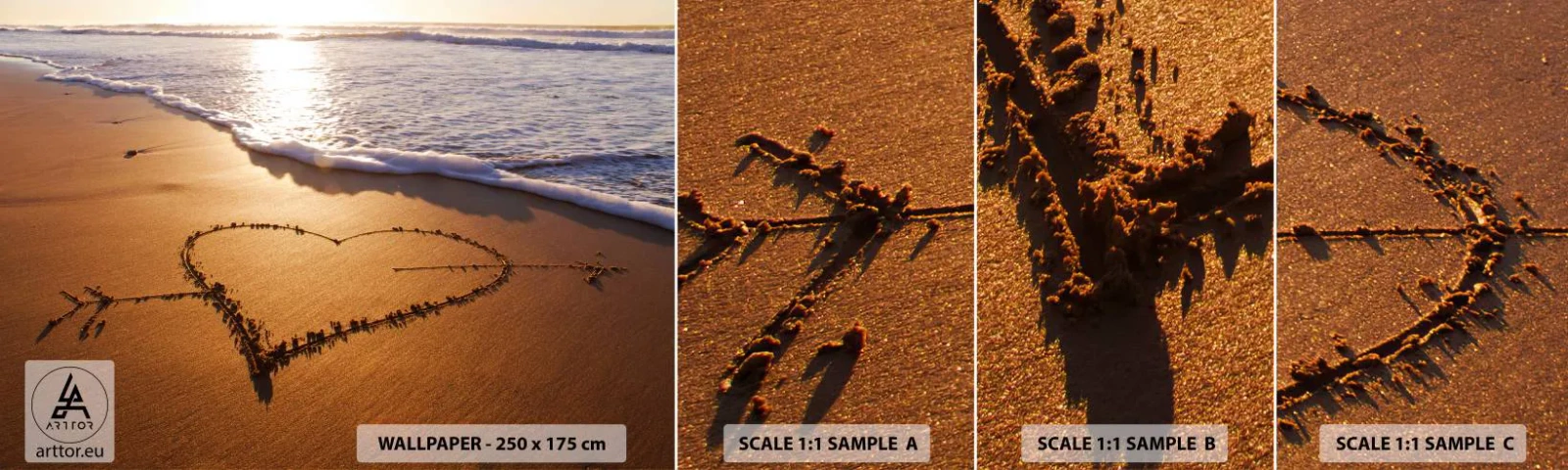 Fototapeta Próbka Samoprzylepna Deluxe Sticker - Wakacyjne wyznanie - Krajobraz, Plaża, Morze - 100x30 cm