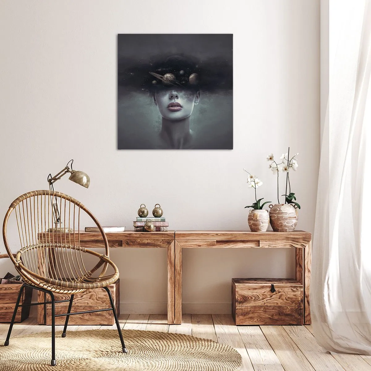 Obraz na płótnie - A planety szaleją… - 50x50 cm