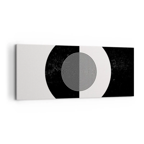 Obraz na płótnie - Harmonia w czerni i bieli - 100x40 cm