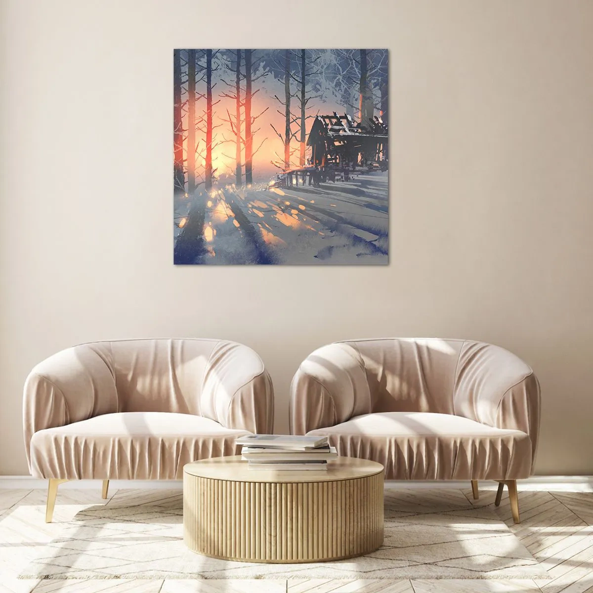 Obraz na szkle - Zagląda tu tylko słońce - 70x70 cm