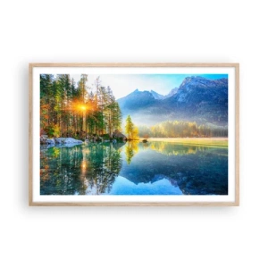 Plakat w ramie jasny dąb - Majestat i słodycz - 91x61 cm