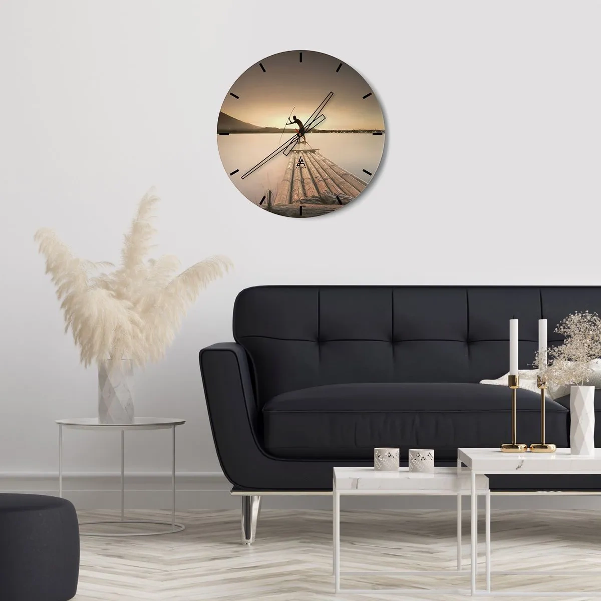 Zegar ścienny - Przed spoczynkiem - 30x30 cm