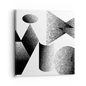 Obraz na płótnie - Kąty i owale - 30x30 cm