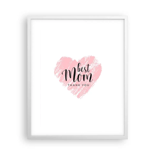 Plakat w białej ramie - Zawsze odpowiedni moment - 40x50 cm