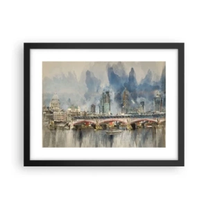 Plakat w czarnej ramie - Londyn w całej okazałości - 40x30 cm