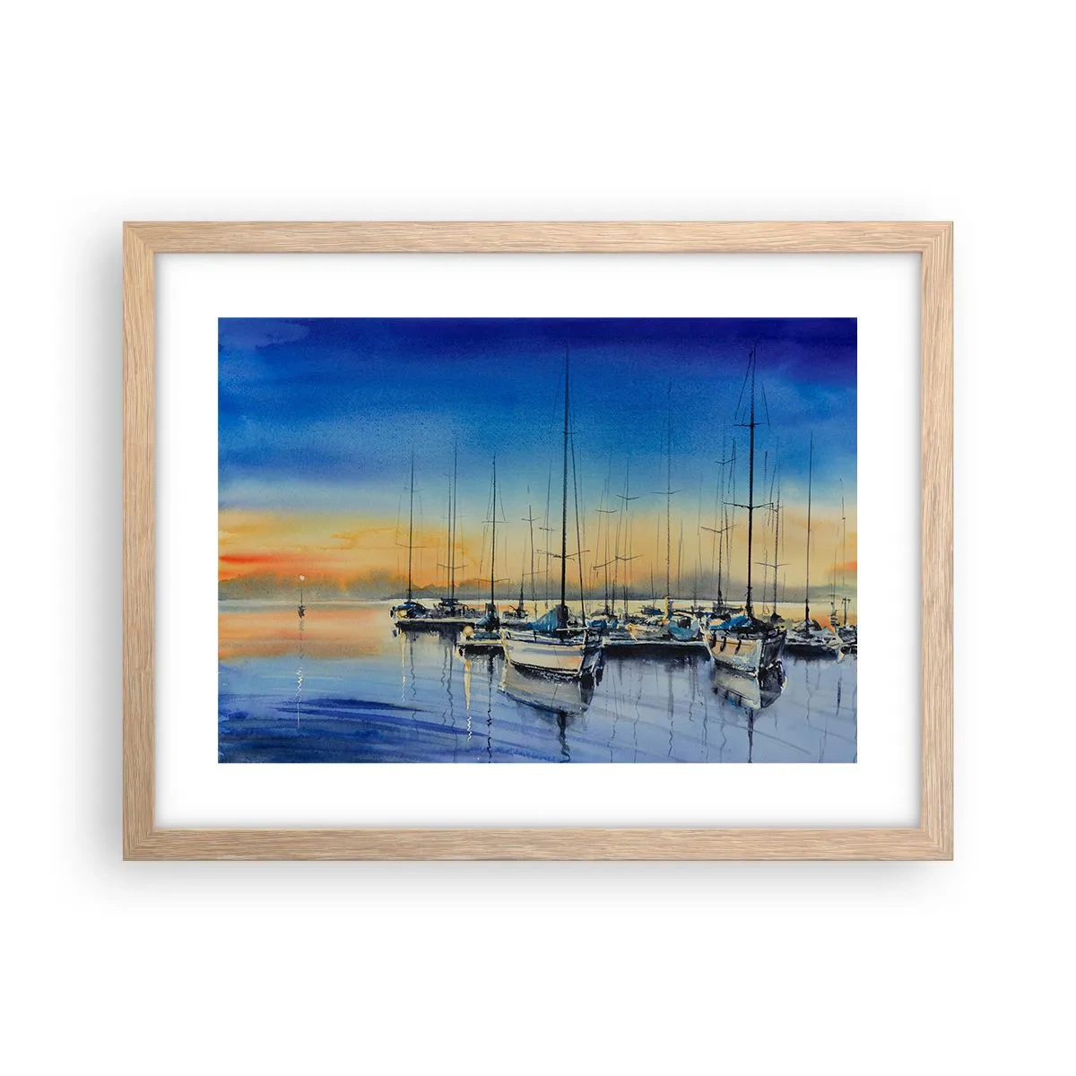 Plakat w ramie jasny dąb - Koniec dobrego dnia - 40x30 cm