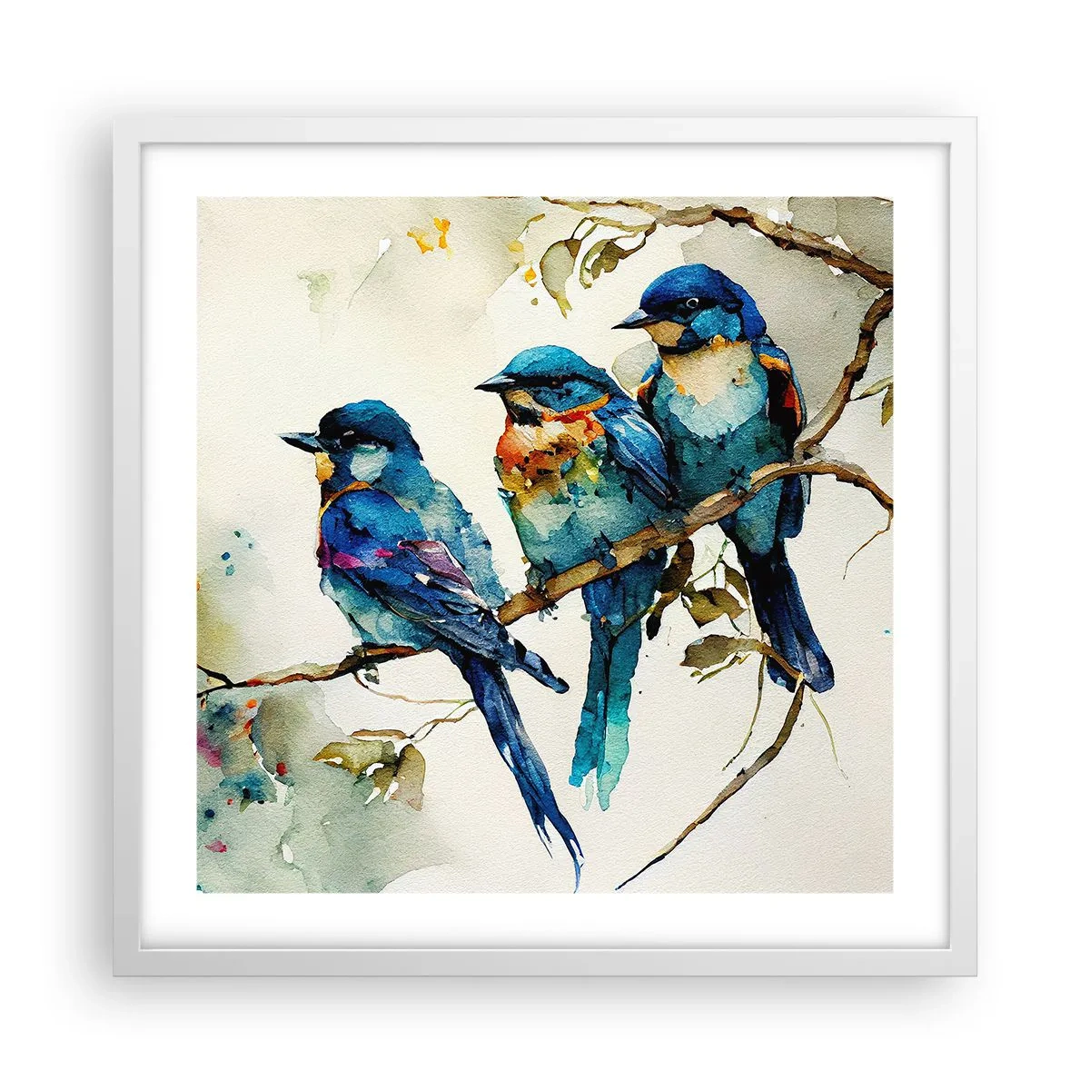 Plakat w białej ramie - Obraził się? - 50x50 cm