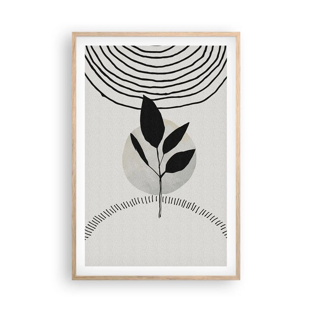 Plakat w ramie jasny dąb - Kompozycja: rytuały natury - 61x91 cm