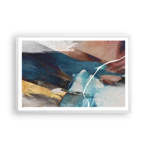 Plakat w białej ramie - Z rozmachem i energicznie - 91x61 cm