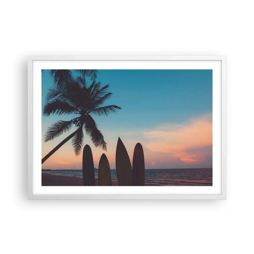 Plakat w białej ramie - Jutro też będzie zabawa - 70x50 cm