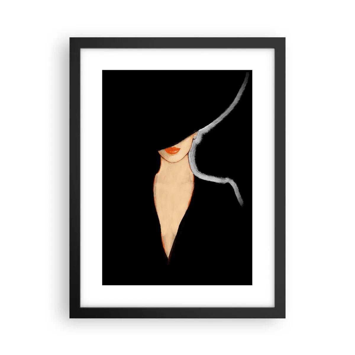Plakat w czarnej ramie - Elegancja i styl - 30x40 cm