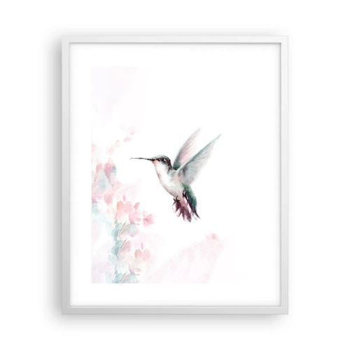 Plakat w białej ramie - Zatrzymany w trzepocie - 40x50 cm