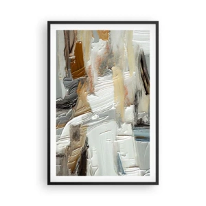 Plakat w czarnej ramie - Barwne nawarstwienia - 61x91 cm