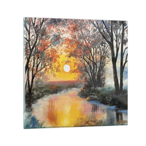 Obraz na szkle - Jesienne klimaty - 50x50 cm