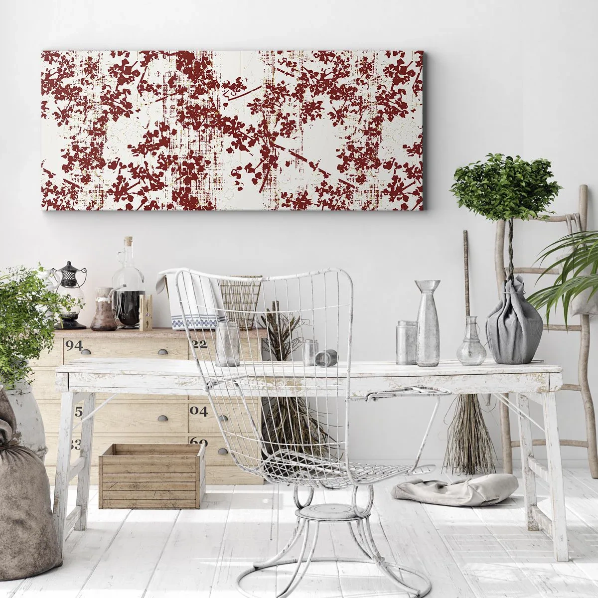 Obraz na płótnie - Jak dawny perkalik - 100x40 cm