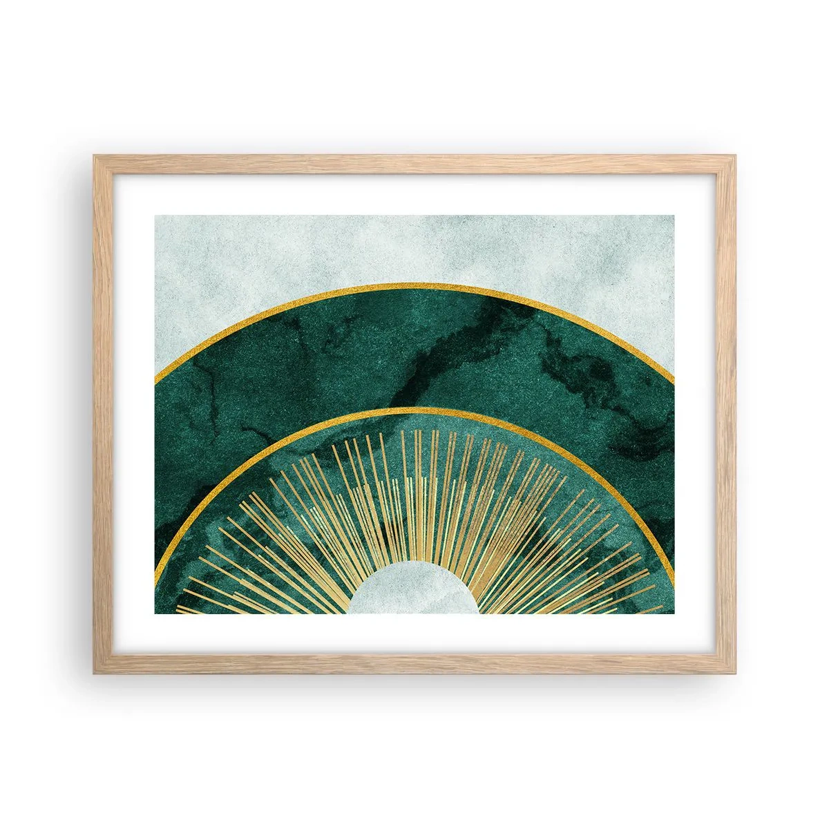 Plakat w ramie jasny dąb - Inny układ słoneczny - 50x40 cm