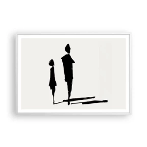 Plakat w białej ramie - Na pewno razem? - 100x70 cm