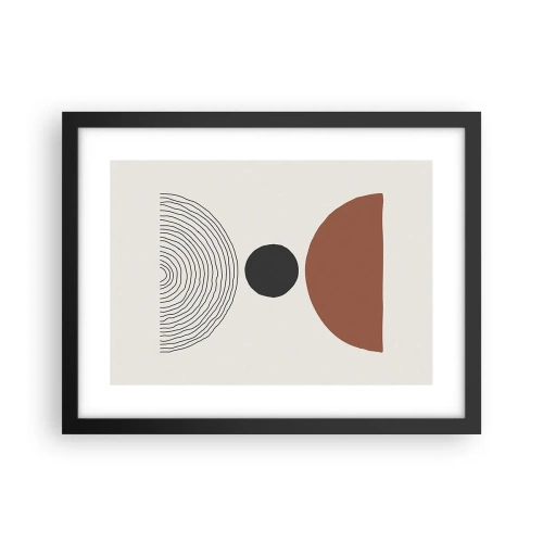 Plakat w czarnej ramie - W centrum uwagi - 40x30 cm