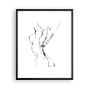 Plakat w czarnej ramie - Piękna i silna - 40x50 cm