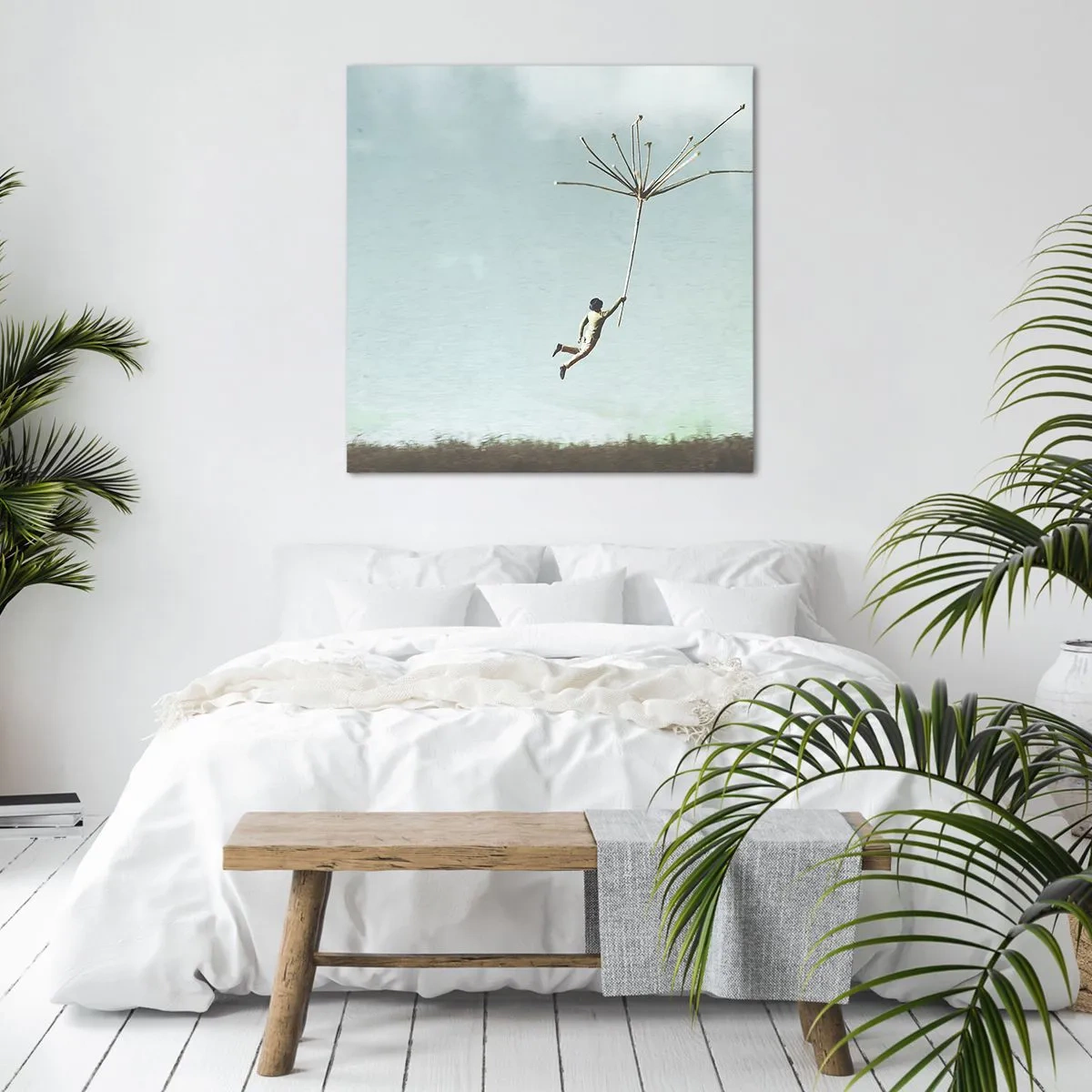 Obraz na płótnie - Latawce, dmuchawce, wiatr - 40x40 cm