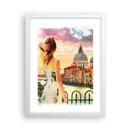 Plakat w białej ramie - Jak przygoda to tylko w … - 30x40 cm