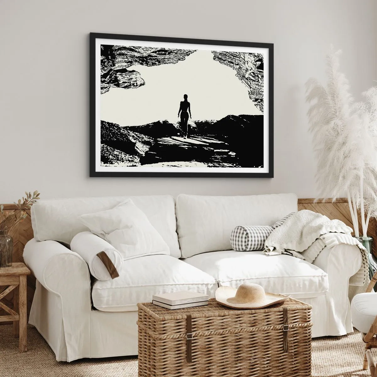 Plakat w czarnej ramie - Nowe spojrzenie - 40x30 cm