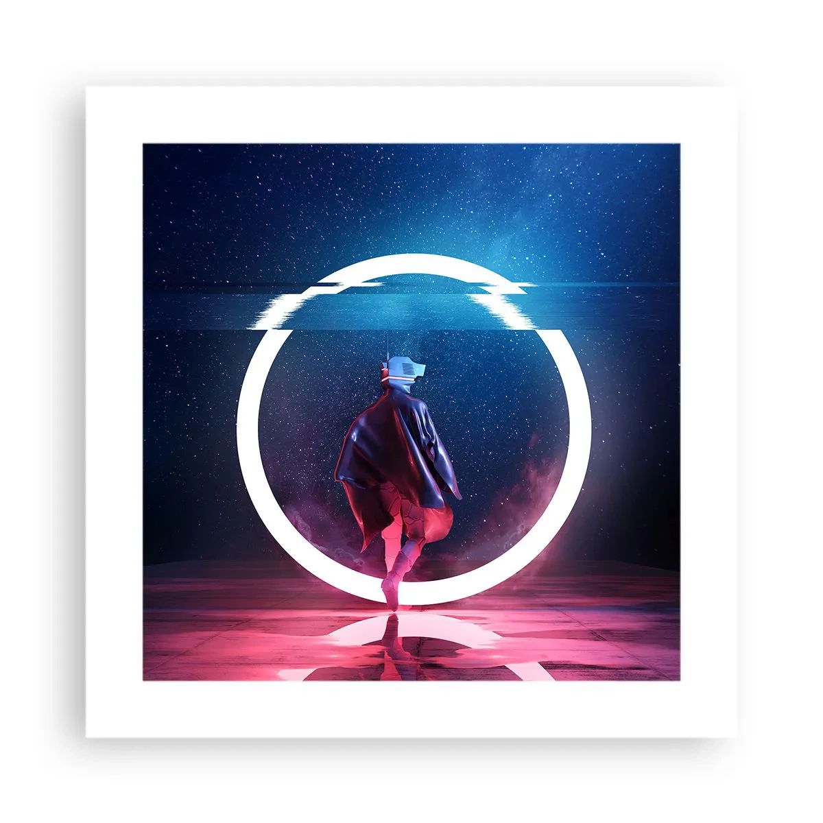 Plakat - Między światami - 40x40 cm