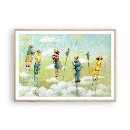 Plakat w ramie jasny dąb - Za swoim marzeniem - 100x70 cm