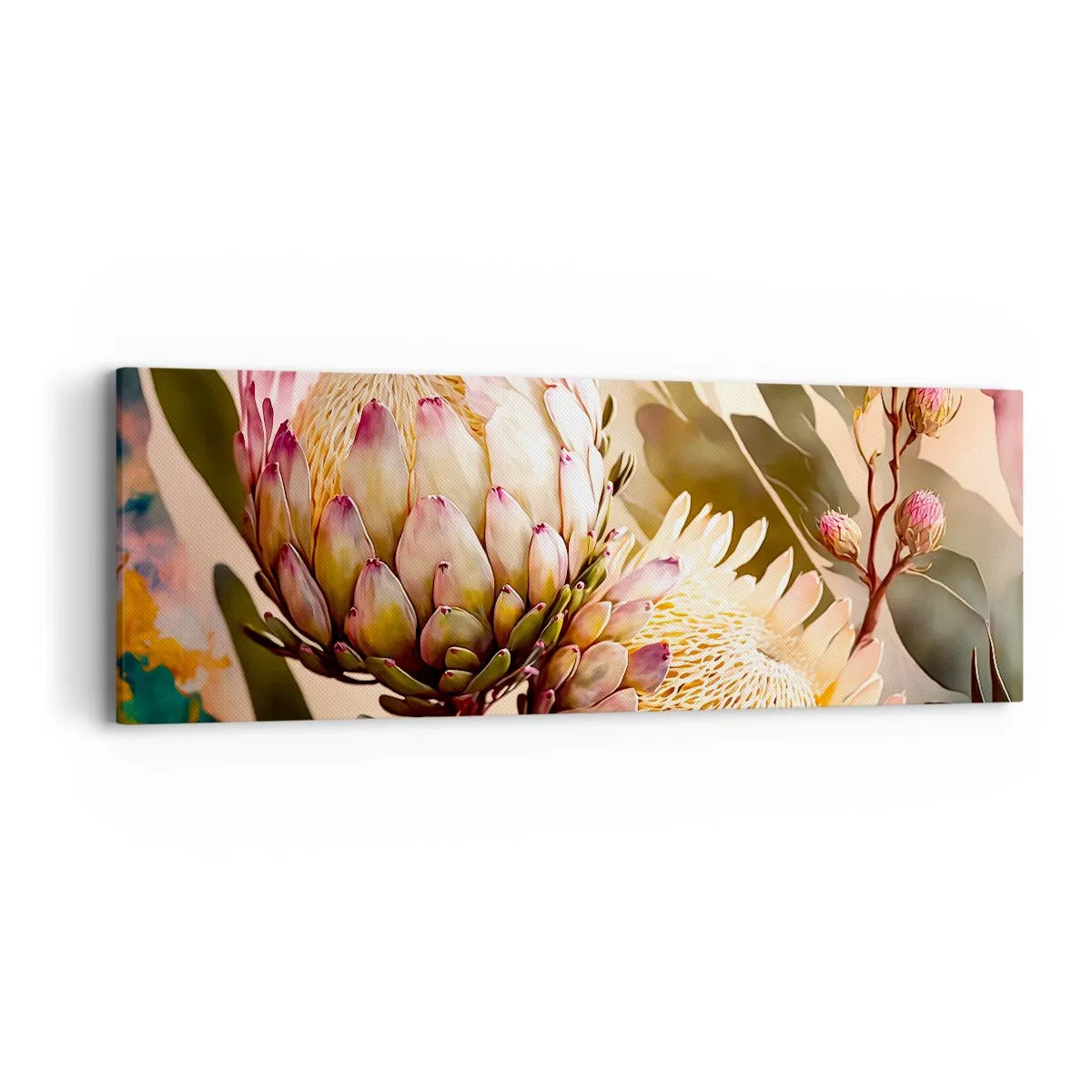 Obraz na płótnie - Czule objęte - 90x30 cm