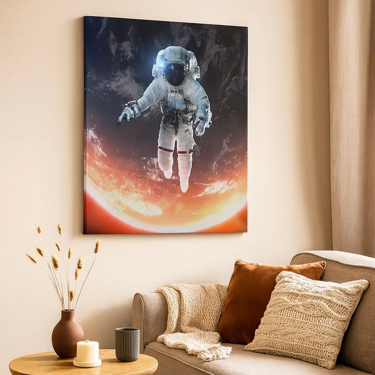 Obraz na płótnie - Mogę zostać jeszcze chwilę? - 30x30 cm