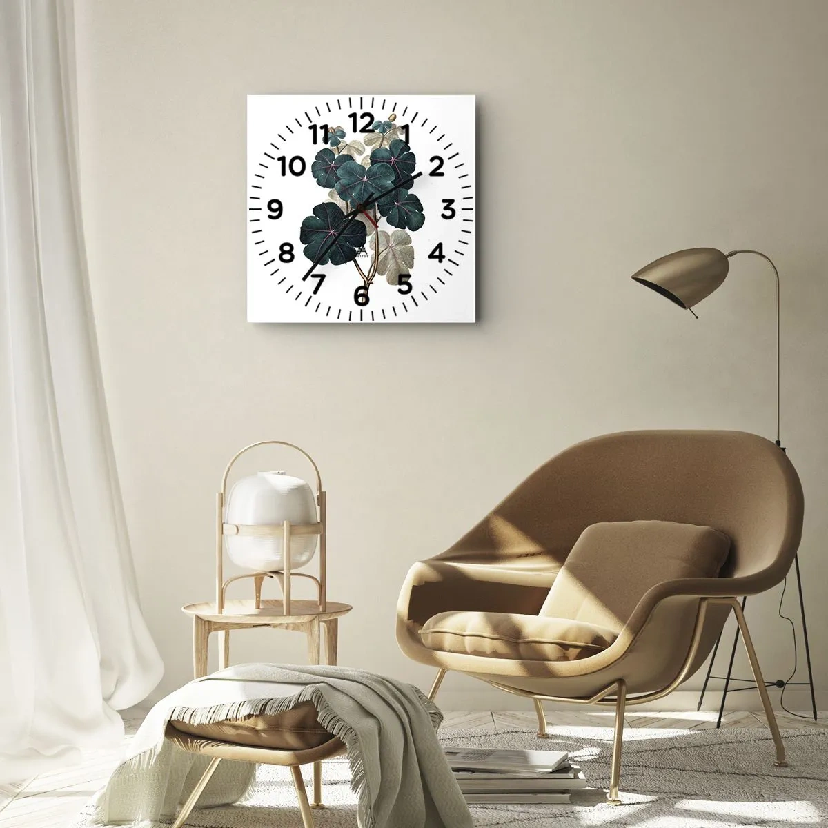 Zegar ścienny - Ze starego zielnika - 40x40 cm