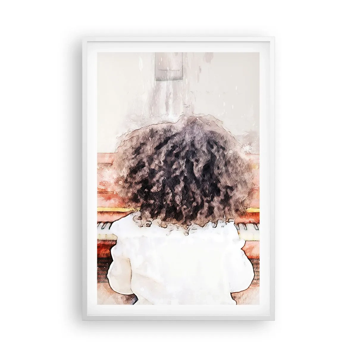 Plakat w białej ramie - W nowym świecie - 61x91 cm