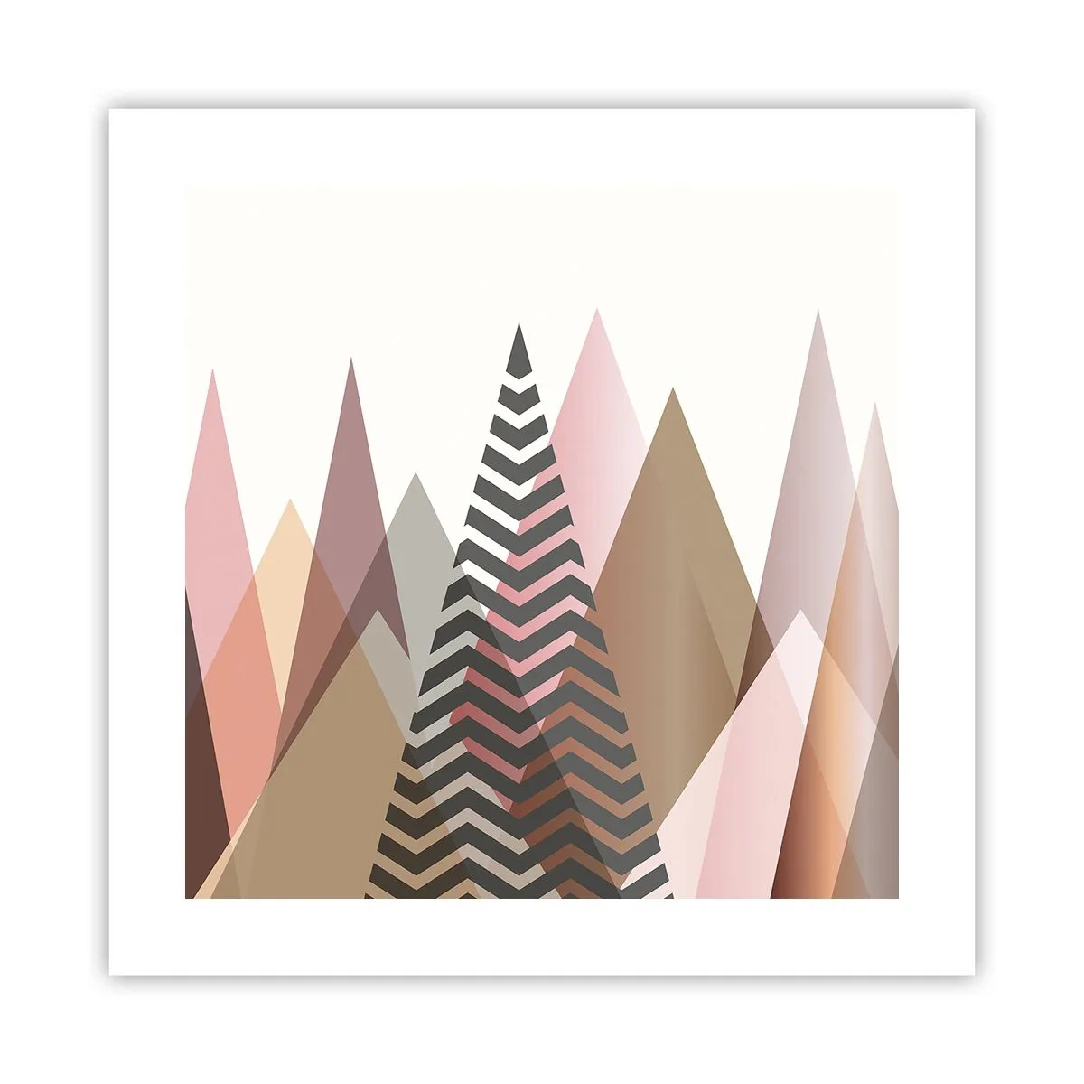 Plakat - Piramidalny widok - 40x40 cm