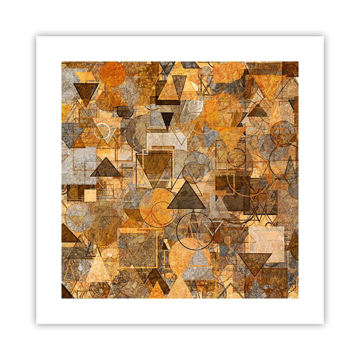 Plakat - Świat ujęty w formę - 40x40 cm