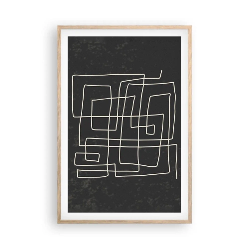 Plakat w ramie jasny dąb - Nie taki prosty - 61x91 cm