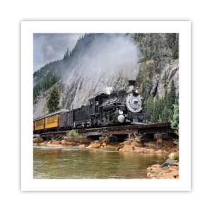 Plakat - A dokąd to? Dokąd? - 50x50 cm