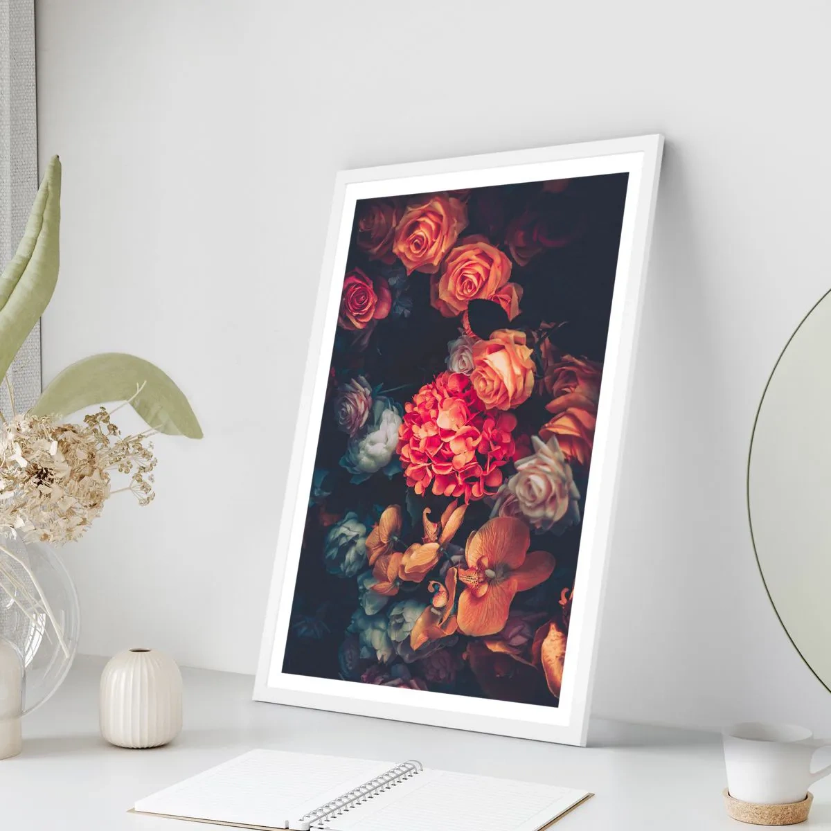 Plakat w białej ramie - Jak u holenderskich mistrzów - 30x40 cm