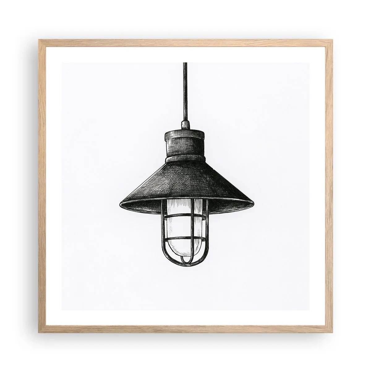 Plakat w ramie jasny dąb - Jak przed laty… - 60x60 cm