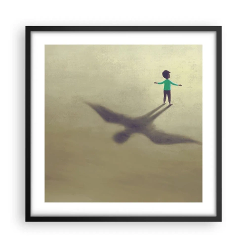 Plakat w czarnej ramie - Bohater przyszłości - 50x50 cm