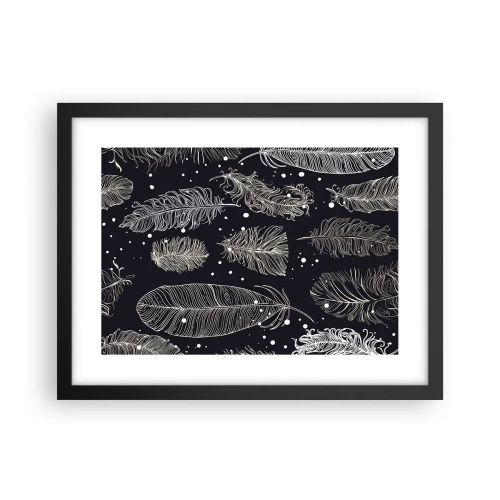 Plakat w czarnej ramie - Pierzasta koronka - 40x30 cm