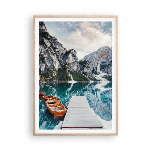 Plakat w ramie jasny dąb - Pokażemy ci piękno - 70x100 cm