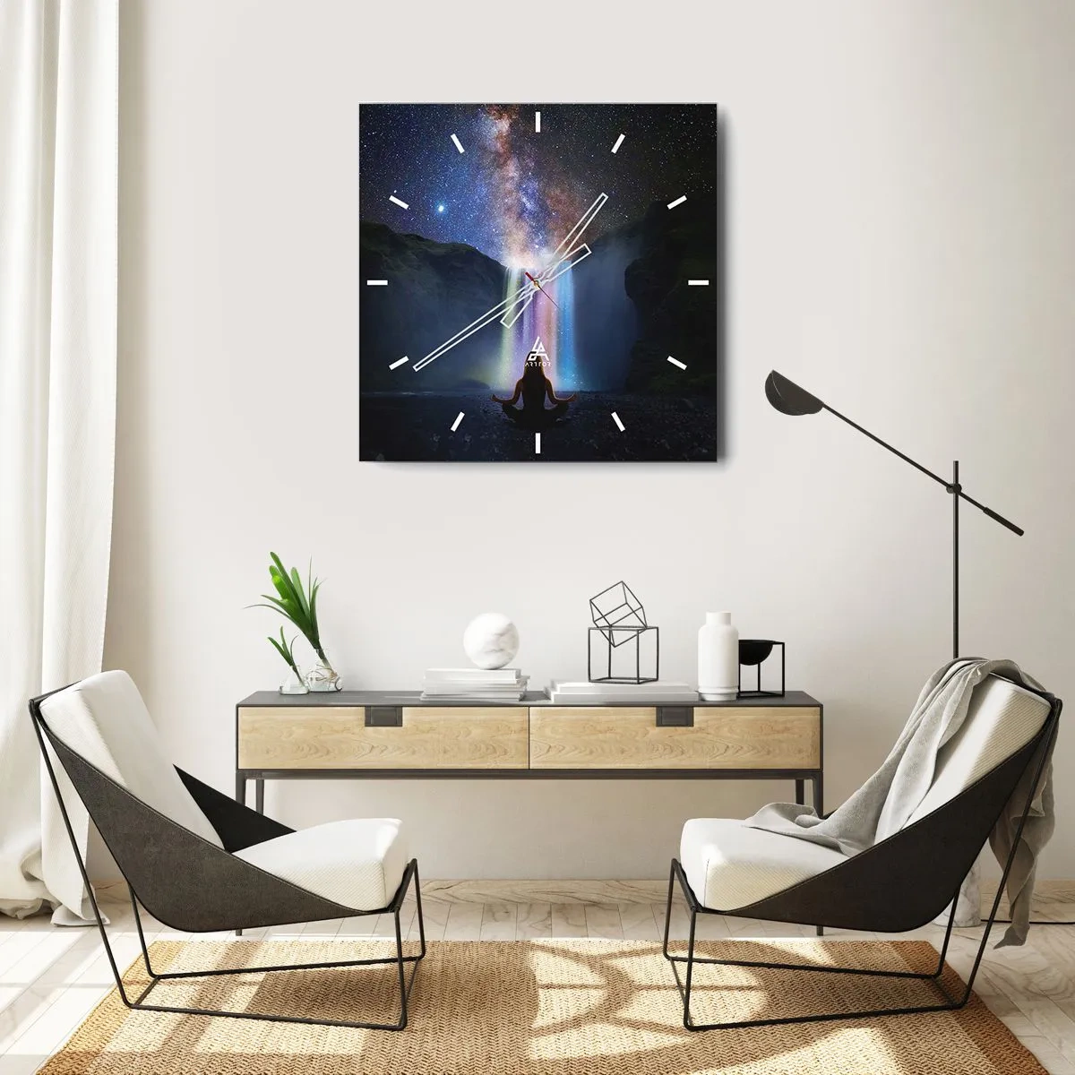 Zegar ścienny - Absolutna harmonia - 40x40 cm