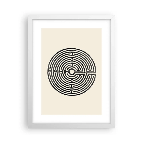 Plakat w białej ramie - Tajemniczy porządek - 30x40 cm