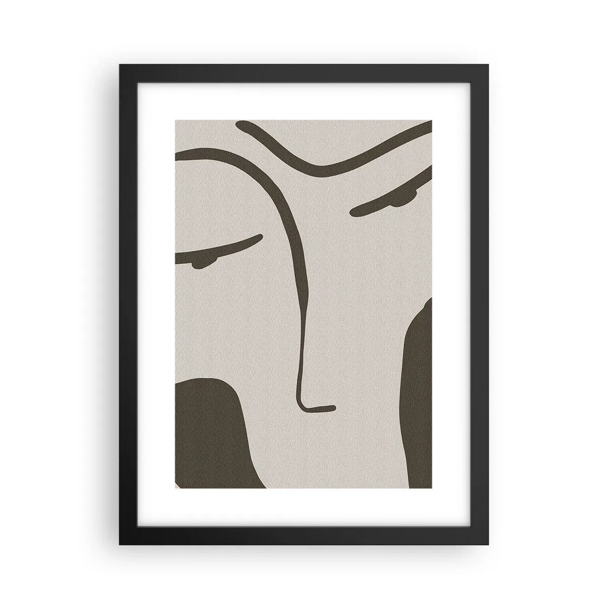 Plakat w czarnej ramie - Jak z obrazu Modiglianiego - 30x40 cm