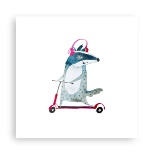 Plakat - Borsucze radości - 30x30 cm