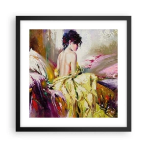 Plakat w czarnej ramie - Między ustami a brzegiem pucharu - 40x40 cm