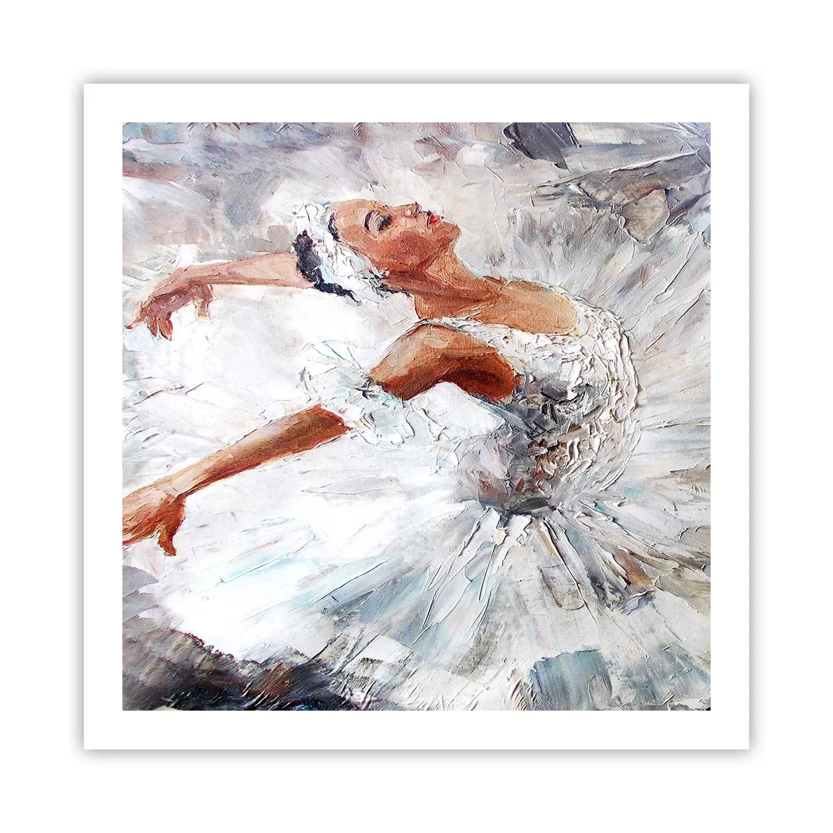 Plakat - Delikatna i lekka jak tiul - 60x60 cm