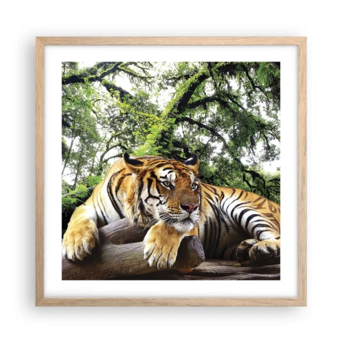 Plakat w ramie jasny dąb - Z wyrazami szacunku - 50x50 cm