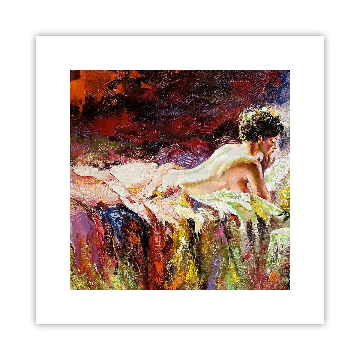 Plakat - Zamyślona Wenus - 30x30 cm