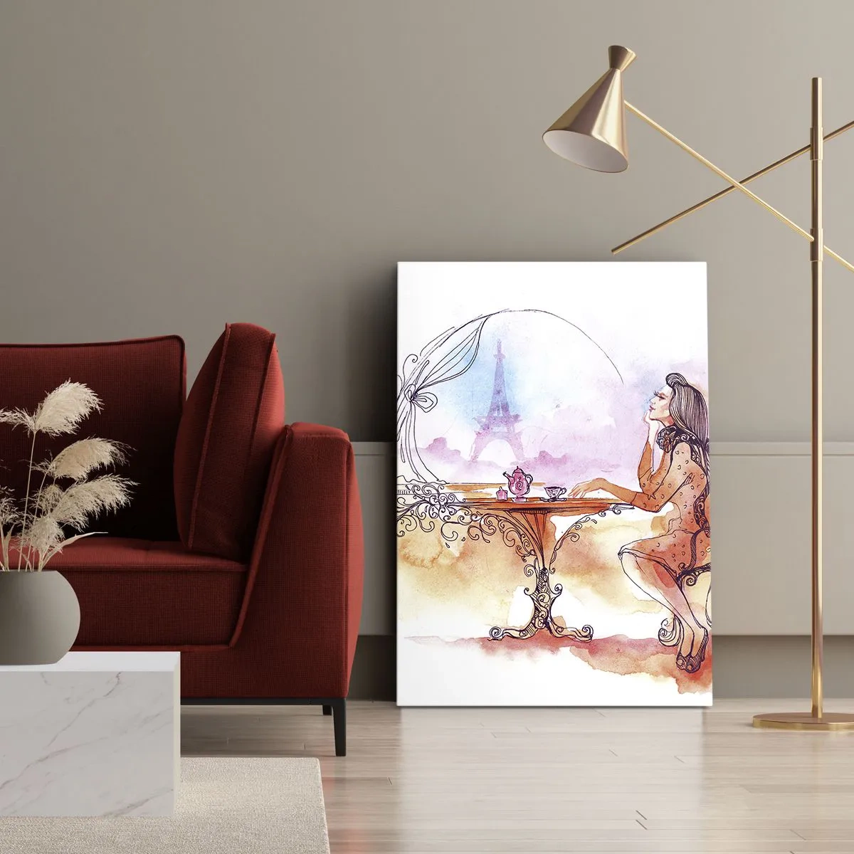 Obraz na płótnie - Paryski szyk - 45x80 cm